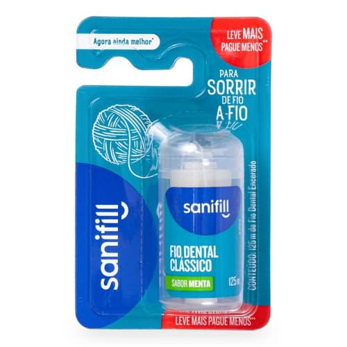FIO DENT SANIFILL 125M MENTA