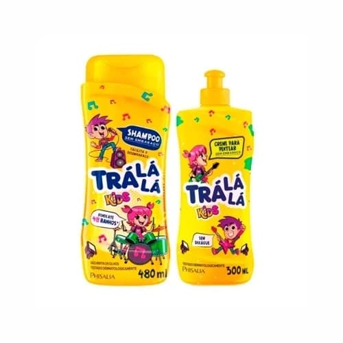 KIT SH INF TRALALA 480ML SEM EMBARAÇO + CR DE PENTEAR 300ML