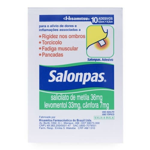 SALONPAS ADESIVO PEQUENO C/10