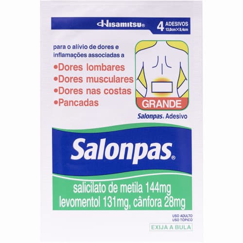 SALONPAS ADESIVO GRANDE C/4