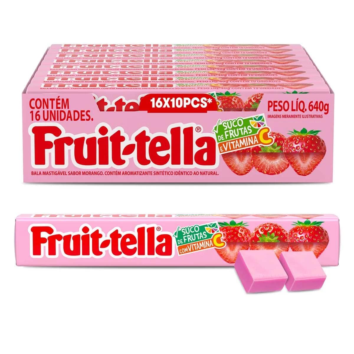 FRUITTELLA MAST MORANGO 40G CX/16
