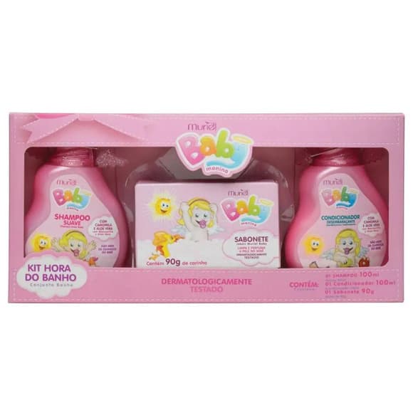 KIT MURIEL BABY BANHO MENINA