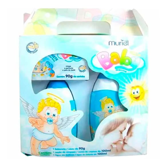 KIT MURIEL BABY BANHO MENINO