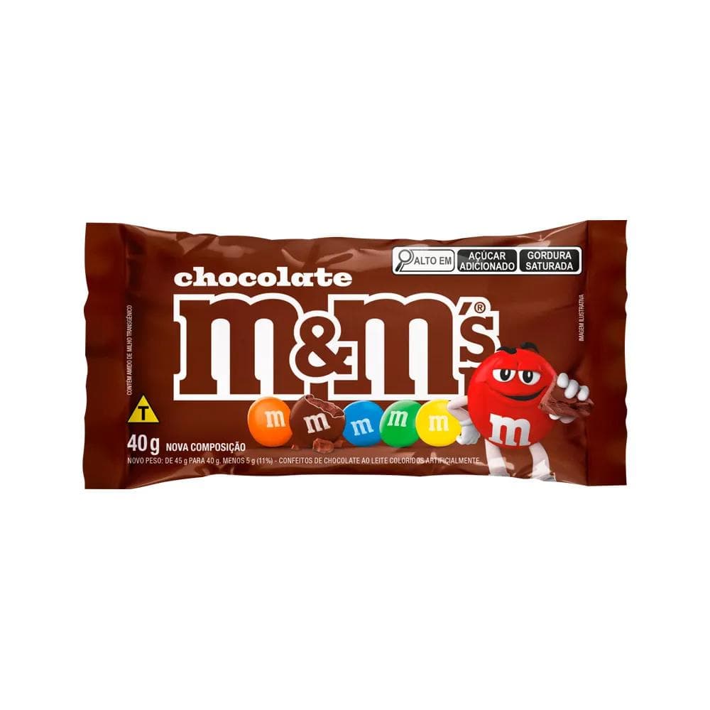 CHOC M&MS AO LEITE 45G