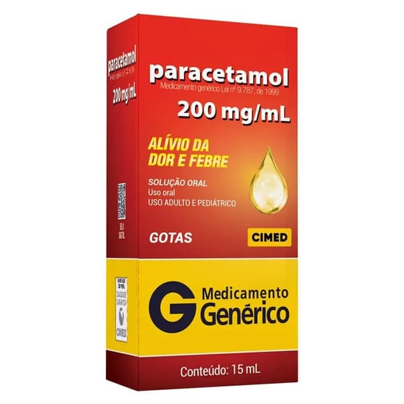 PARACETAMOL GTS 200MG 15ML CIMED