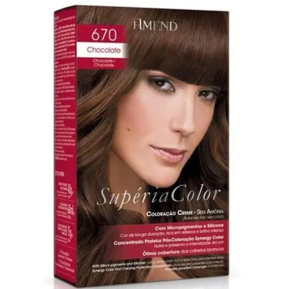 TINT SUPERIA 670 CHOCOLATE S/ AMONIA