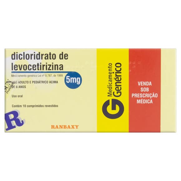 DICLOR LEVOCETIRIZINA 5MG 10''S RANBAXY