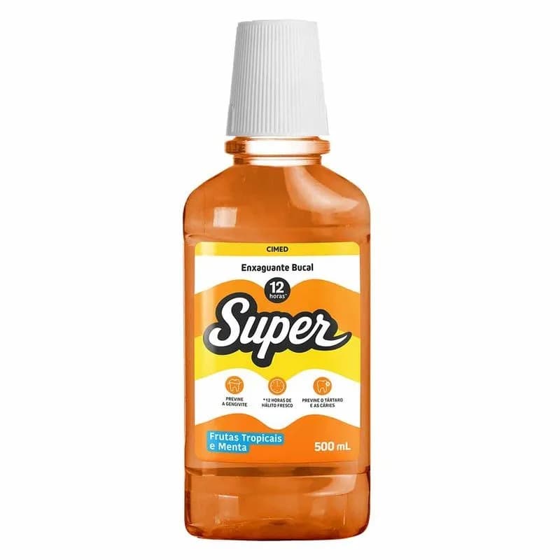 ENX BUCAL SUPER 12H FRUTAS TROPICAIS E MENTA  500ML