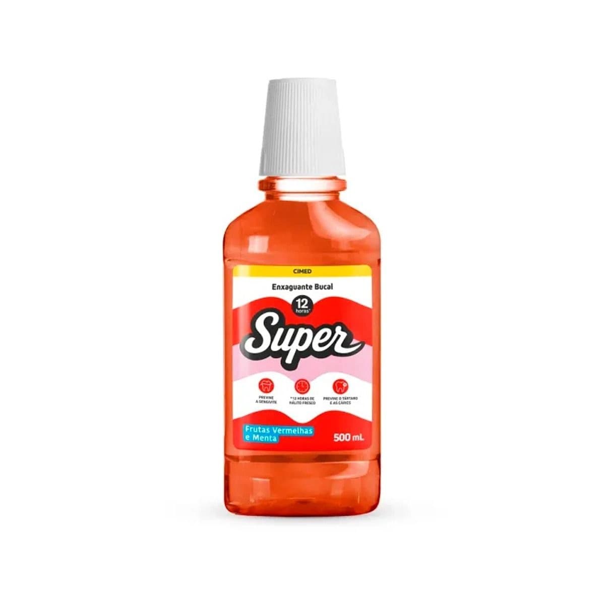 ENX BUCAL SUPER 12H FRUTAS VERMELHAS E MENTA 500ML