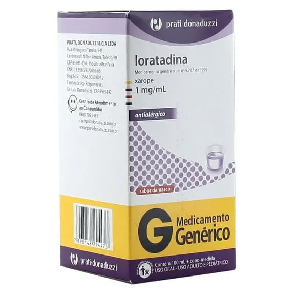 LORATADINA XPE 100ML PRATI