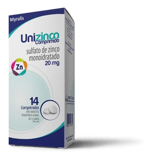UNIZINCO 20MG 14''S