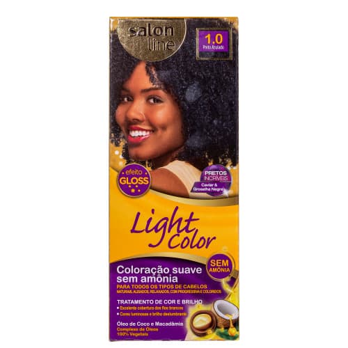 TINT LIGHT COLOR 1.0 PRETO AZULADO