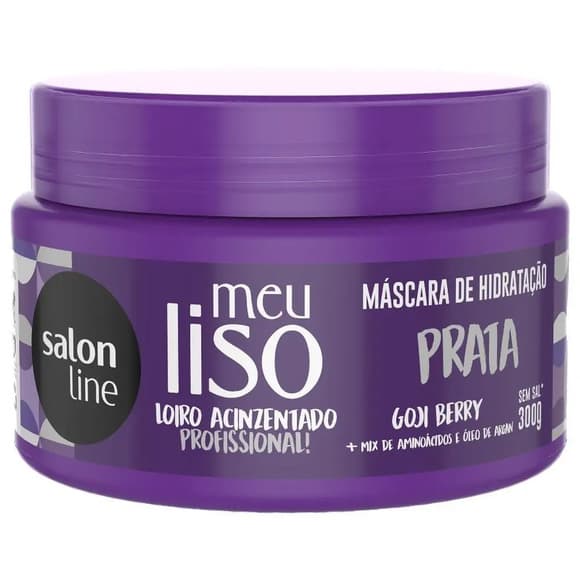 MASC SALON LINE MEU LISO PRATA 300G