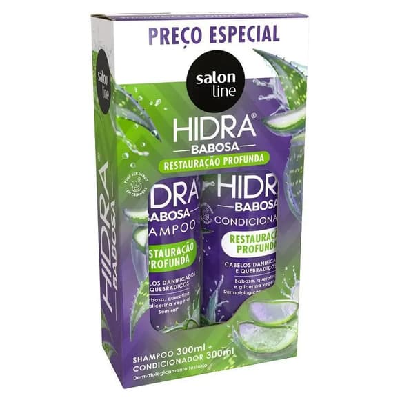 KIT SH+COND SALON LINE HIDRA BABOSA 300ML