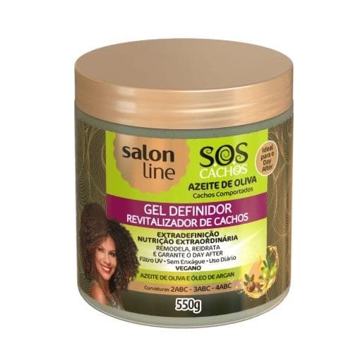 GEL SALON LINE REVITALIZDOR AZEITE DE OLIVA 550G