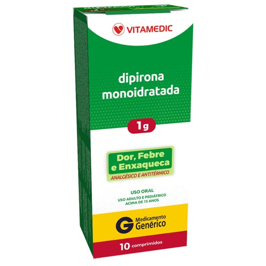 DIPIRONA 1G 10''S VITAMEDIC