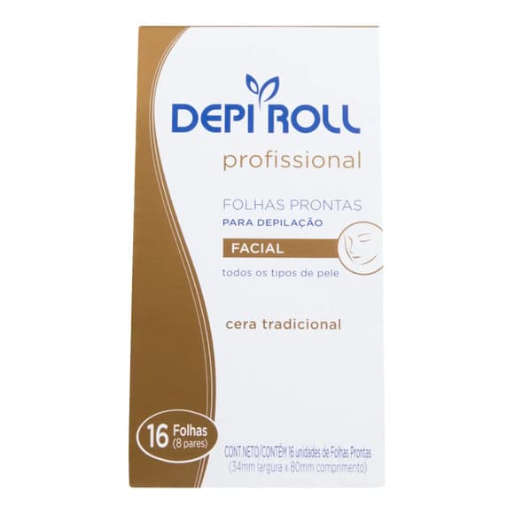 FOLHAS DEPI ROLL FACIAL C/16