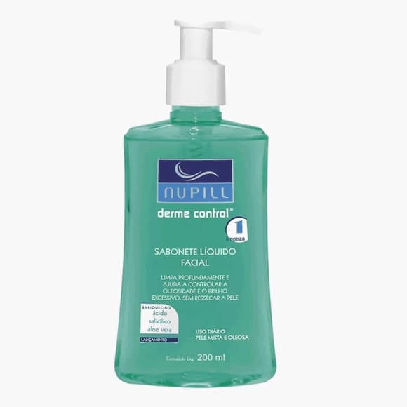 SAB LIQ FACIAL NUPILL DERME CONTROL 200ML