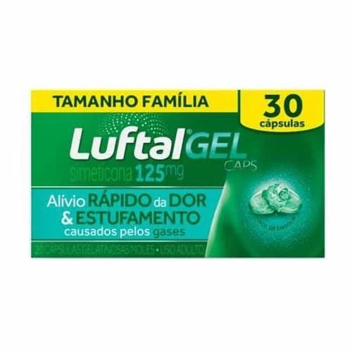 LUFTAL GEL 125MG C/30 CAPSULA EM GEL