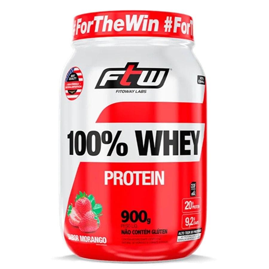 FTW POTE WHEY 100% MORANGO 900G