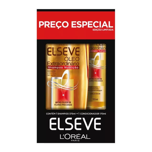 KIT SH+COND ELSEVE OLEO EXTRAORDINARIO 375ML+170ML