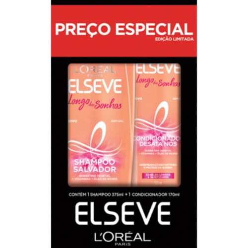 KIT SH+COND ELSEVE LONGO DOS SONHOS 375ML+170ML