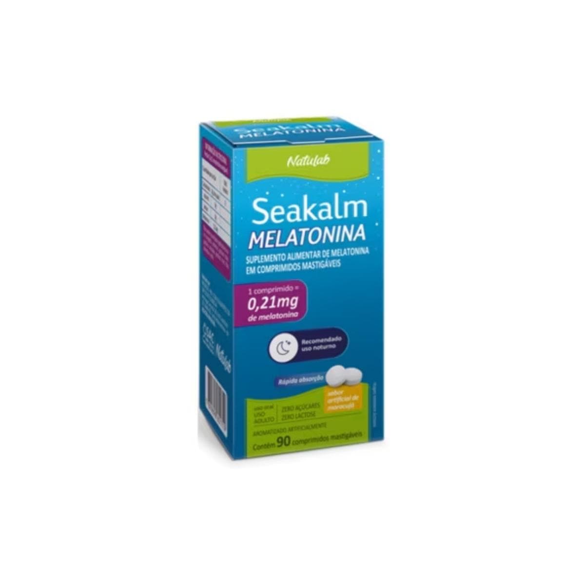 SEAKALM MELATONINA 0,21MG 90''S NATULAB