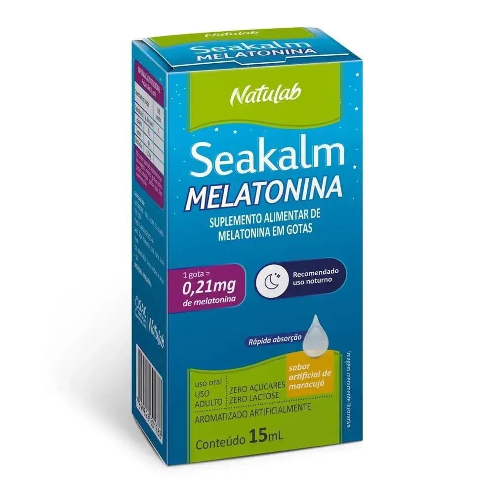 SEAKALM MELATONINA 0,21MG 15ML NATULAB