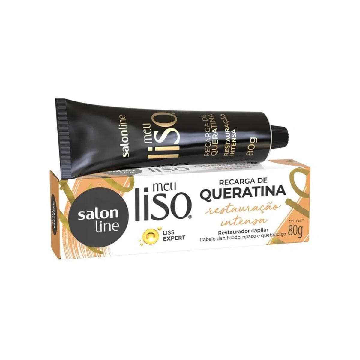 RECARGA QUERATINA S LINE MEU LISO 80GR RESTAURACAO INTENSA