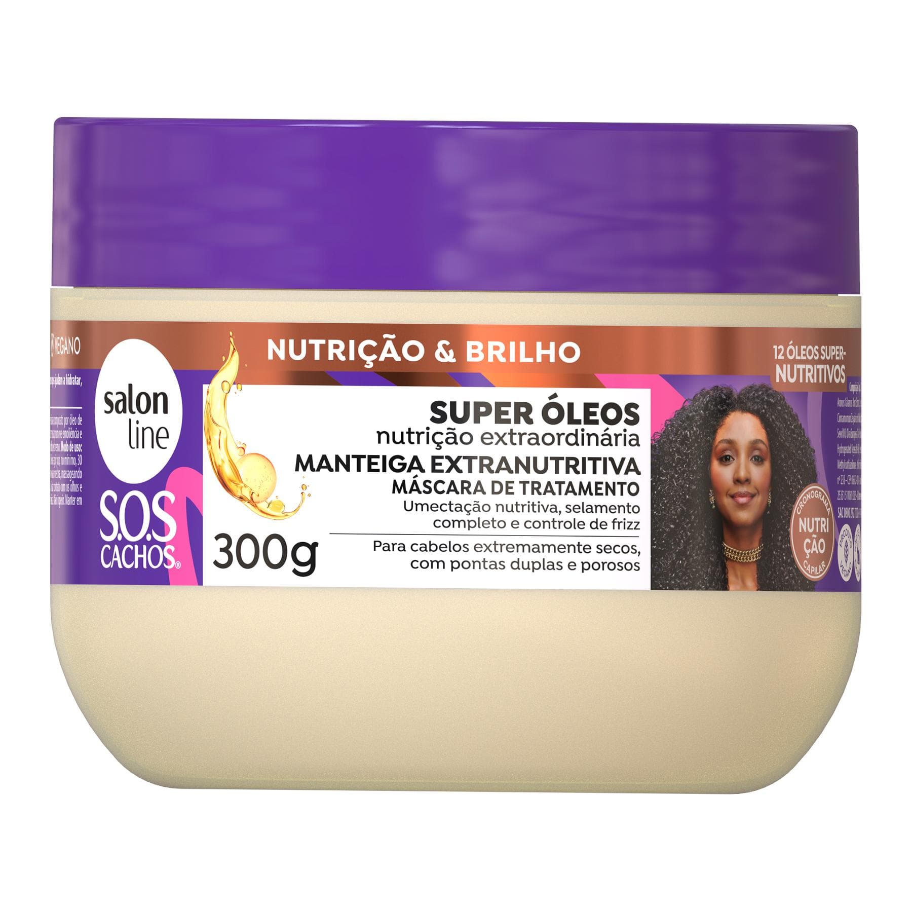 MASC SALON LINE SOS MANTEIGA EXTRANUTRI SUPER OLEOS 300G