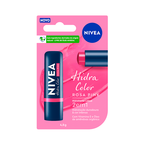 PROT LABIAL NIVEA COLOR ROSA PINK 4,8G