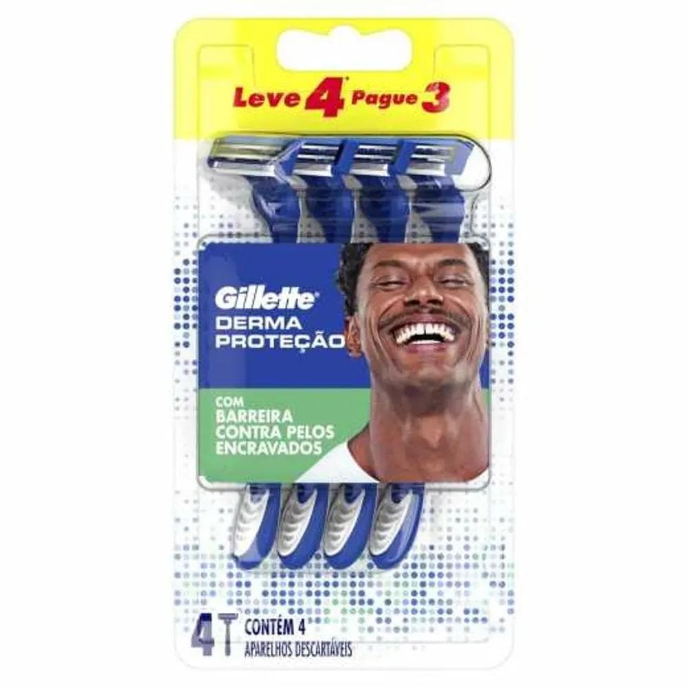 APAR BARBEAR GILLETTE DERMA PROTECAO L4P3