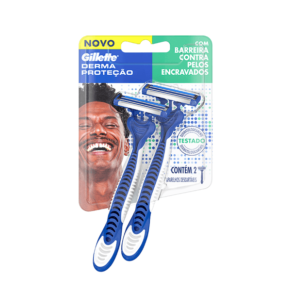 APAR BARBEAR GILLETTE DERMA PROTECAO 2UN
