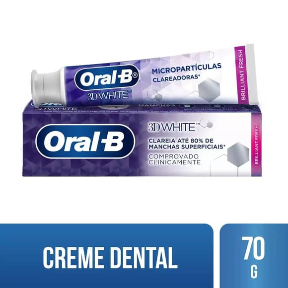 CR DENTAL ORAL-B 3D WHITE BRILHANTE FRESH 70G