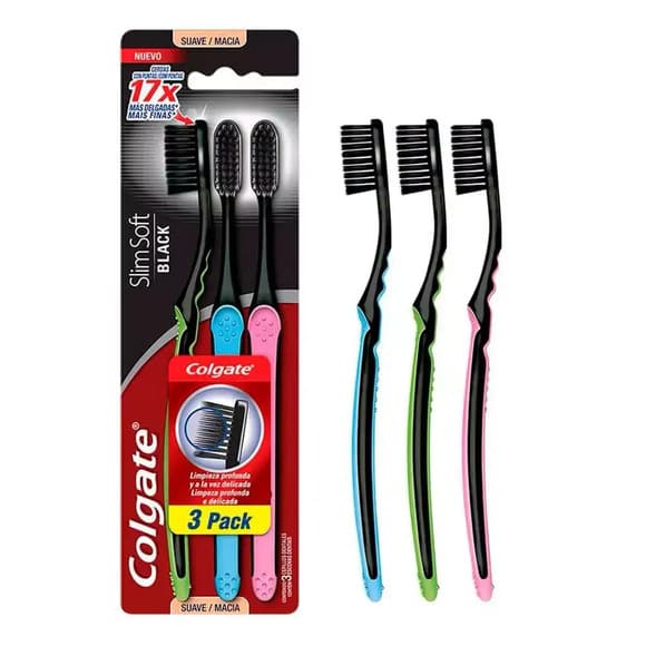ESC DENTAL COLGATE SLIM BLACK TRIPACK