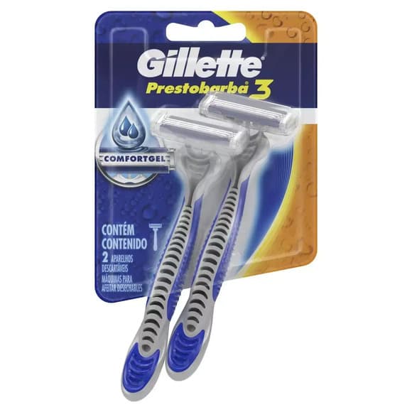 APAR BARBEAR GILLETTE PRESTOBARBA III SENSIVEL 2UN