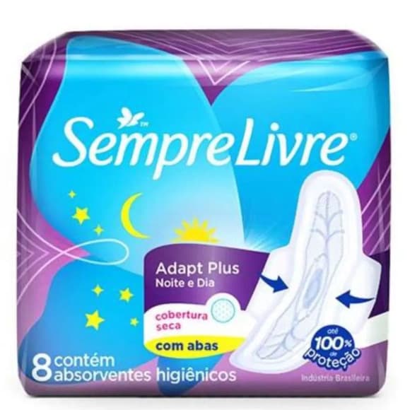 ABS SEMPRE LIVRE NOTURNO SECA C/A 8UN