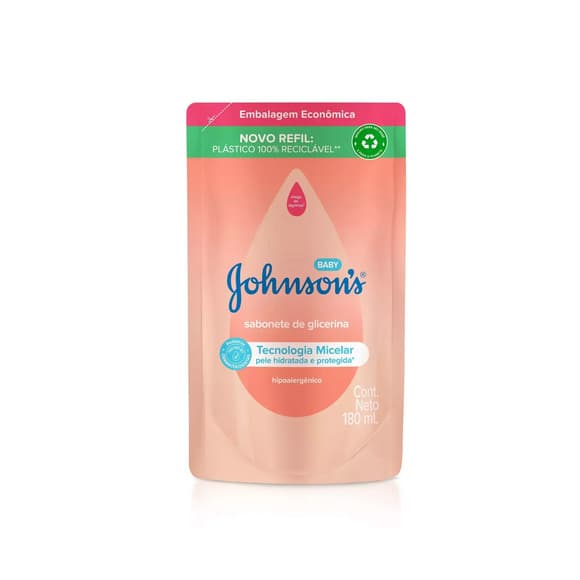 REFIL SAB LIQ INF J&J GLICERINA 180ML