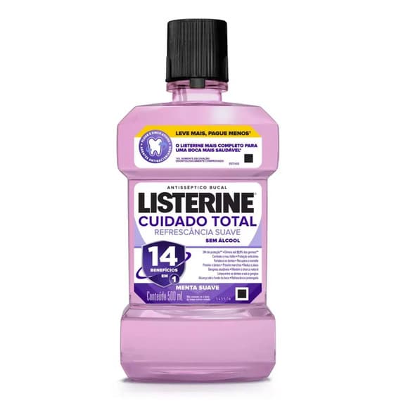 ENX BUCAL LISTERINE CUIDADO TOTAL ZERO ALCOOL 500ML