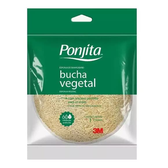 ESPONJA BANHO PONJITA NATURALS VEGETAL