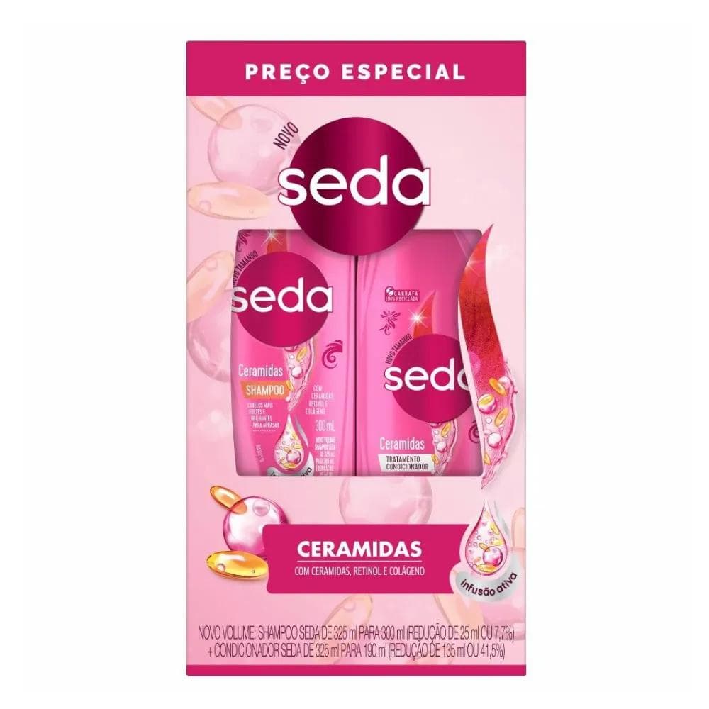 KIT SH+COND SEDA CERAMIDAS 300ML+190ML