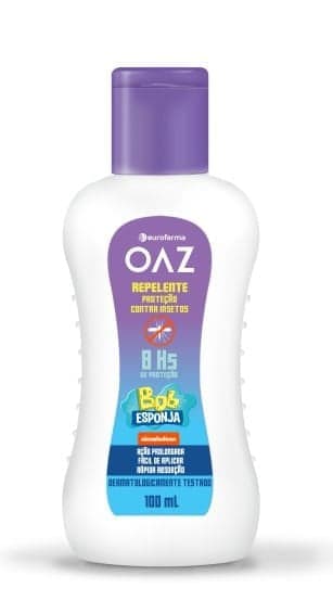 REPELENTE OAZ 8H KIDS BOB ESPONJA 100ML