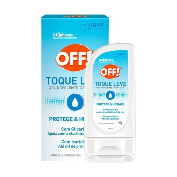 REP OFF GEL TOQUE LEVE C/GLICERINA E ICARIDINA 100ML