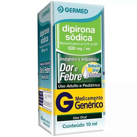 DIPIRONA SODICA 500MG 10ML GERMED