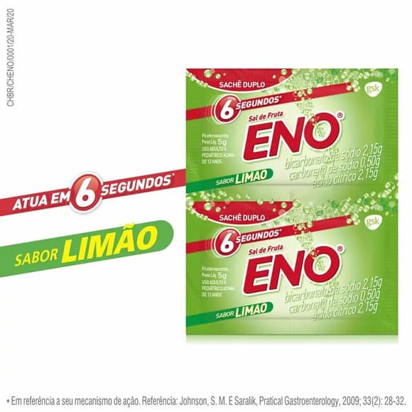 SAL DE FRUTA ENO LIMAO 5G 2 ENV