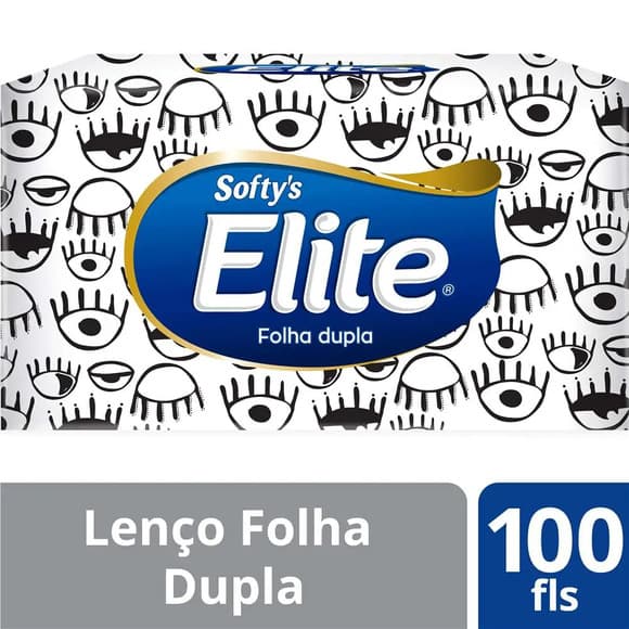 LENCO PAPEL SOFTYS ELITE 100UN FOLHA DUPLA(E)