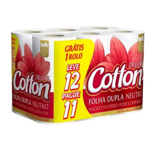 PAPEL HIG COTTON FOLHA DUPLA 30M L12 P11