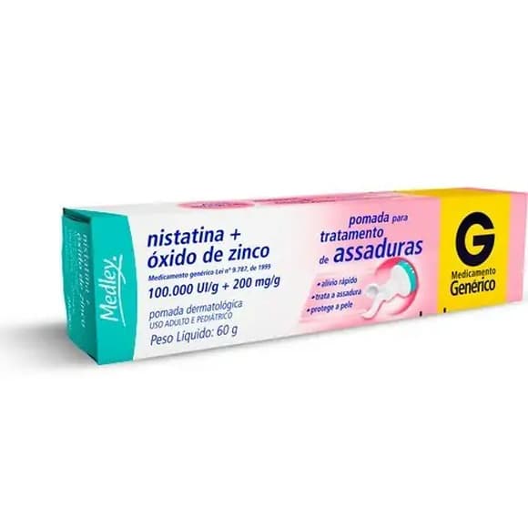 NISTATINA+OXIDO ZINCO 60G MEDLEY