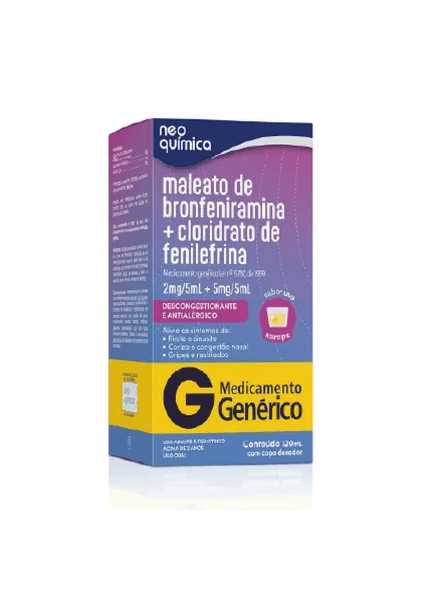 BRONFENIRAMINA+CLOR FENILEFRINA XPE 120ML NEOQUIMICA