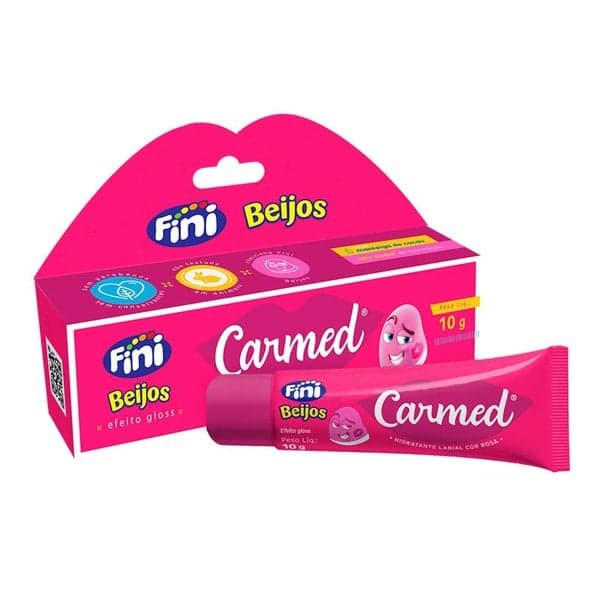 CARMED FINI HID LAB BEIJOS COR ROSA 10G